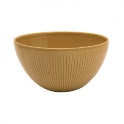 Table Passion Plats, Saladiers Et Coupelles Saladier Bohémia 28,5 Cm Moutarde En Grès Jaune