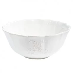 Maisons Du Monde Vaisselle De Noël Saladier En Faïence Blanche