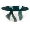 Maisons Du Monde Plats, Saladiers Et Coupelles Saladier En Grès Blanc Motif Végétal Vert -saladiers et coupelles Soldes saladier en gres blanc motif vegetal vert 1000 11 29 224955 1