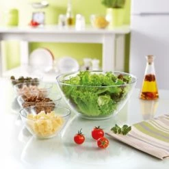 saladiers et coupelles Soldes -saladiers et coupelles Soldes saladier en verre empilable 23cm 1