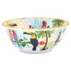 Les Jardins De La Comtesse Plats, Saladiers Et Coupelles Saladier Profond En Mélamine Pure Imprimé De Toucans -saladiers et coupelles Soldes saladier profond en melamine pure imprime de toucans