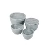 Rosti Plats, Saladiers Et Coupelles Saladiers En Plastique Gris - Lot De 4 -saladiers et coupelles Soldes saladiers en plastique gris lot de 4 1