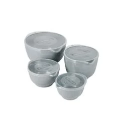 Rosti Plats, Saladiers Et Coupelles Saladiers En Plastique Vert - Lot De 4 -saladiers et coupelles Soldes saladiers en plastique gris lot de 4