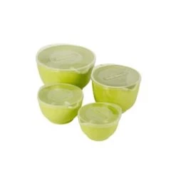 Rosti Plats, Saladiers Et Coupelles Saladiers En Plastique Vert - Lot De 4 -saladiers et coupelles Soldes saladiers en plastique vert lot de 4 1
