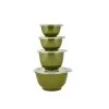 Rosti Plats, Saladiers Et Coupelles Saladiers En Plastique Vert Olive - Lot De 4 -saladiers et coupelles Soldes saladiers en plastique vert olive lot de 4 1