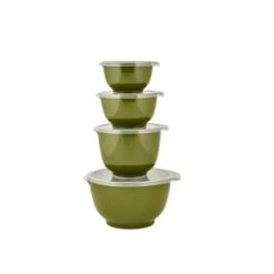 Rosti Plats, Saladiers Et Coupelles Saladiers En Plastique Vert Olive - Lot De 4 -saladiers et coupelles Soldes saladiers en plastique vert olive lot de 4 2