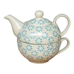 Chehoma Théières Service à Thé En Céramique Bleu