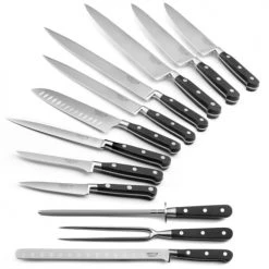 Sabatier Trompette Découpe Set 12 Couteaux De Cuisine -saladiers et coupelles Soldes set 12 couteaux de cuisine 1