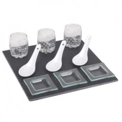 Wadiga Plats Apéritif Et Accessoires Set Amuse-bouches 10 Pièces