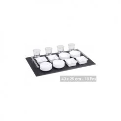 Wadiga Plats Apéritif Et Accessoires Set Amuse-bouches - 13 Pièces -saladiers et coupelles Soldes set amuse bouches 13 pieces 3