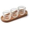 La Rochère Vaisselle De Noël Set Apéro Avec Plateau En Accacia En Verre Transparent -saladiers et coupelles Soldes set apero avec plateau en accacia en verre transparent