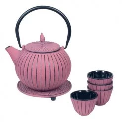 Signes Grimalt Théières Set Cadeau Théière Japonaise Rose En Fonte 0,85L