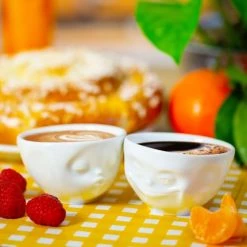 Tassen Plats Apéritif Et Accessoires Set De 2 Mini Bols Bisou Et Malicieux En Porcelaine 100ml -saladiers et coupelles Soldes set de 2 mini bols bisou et malicieux en porcelaine 100ml 6