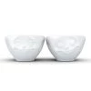 Tassen Plats Apéritif Et Accessoires Set De 2 Mini Bols Rêveur Et Heureux En Porcelaine 100ml -saladiers et coupelles Soldes set de 2 mini bols reveur et heureux en porcelaine 100ml