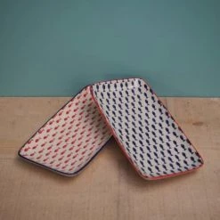 Chehoma Plats, Saladiers Et Coupelles Set De 2 Plats à Cake En Céramique Multicolore -saladiers et coupelles Soldes set de 2 plats a cake en ceramique multicolore 2