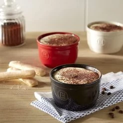 Emile Henry Plats, Saladiers Et Coupelles Set De 2 Ramequins N°10 En Céramique Beige -saladiers et coupelles Soldes set de 2 ramequins n010 en ceramique beige 1