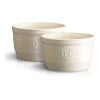 Emile Henry Plats, Saladiers Et Coupelles Set De 2 Ramequins N°10 En Céramique Beige -saladiers et coupelles Soldes set de 2 ramequins n010 en ceramique beige