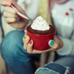 Emile Henry Plats, Saladiers Et Coupelles Set De 2 Ramequins N°10 En Céramique Beige -saladiers et coupelles Soldes set de 2 ramequins n010 en ceramique beige 2