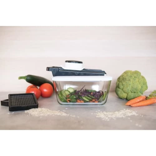 Livoo Découpe Set Mandoline Avec Bac 2,65L En Plastique Bleu 4 Livoo Découpe Set Mandoline Avec Bac 2,65L En Plastique Bleu – Image 2