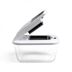 Livoo Découpe Set Mandoline Avec Bac 2,65L En Plastique Bleu