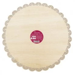 ScrapCooking Plats, Saladiers Et Coupelles Support à Gâteau Rond Dentelle En Bois D29cm