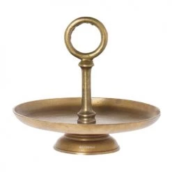 Riverdale Plats, Saladiers Et Coupelles Support à Gâteaux Or Patiné