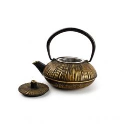 saladiers et coupelles Soldes -saladiers et coupelles Soldes theiere 50cl lignes or noir 1