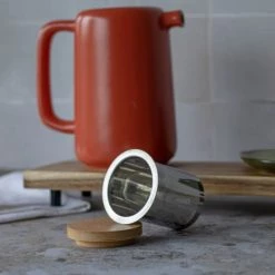 OGO Living Théières Théière Avec Couvercle En Grès Et Bois 900 Ml -saladiers et coupelles Soldes theiere avec couvercle en gres et bois 900 ml 11