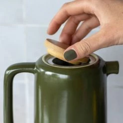 OGO Living Théières Théière Avec Couvercle En Grès Et Bois 900 Ml -saladiers et coupelles Soldes theiere avec couvercle en gres et bois 900 ml 15