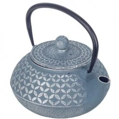 Signes Grimalt Théières Théière De Type Japonaise Gris-bleu En Fonte 0.8 Litre -saladiers et coupelles Soldes theiere de type japonaise gris bleu en fonte 0 8 litre 3