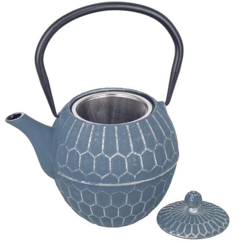 Signes Grimalt Théières Théière De Type Japonaise Gris-bleu En Fonte 1.3 Litre 4 Signes Grimalt Théières Théière De Type Japonaise Gris-bleu En Fonte 1.3 Litre – Image 2