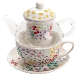 Amadeus Théières Théière égoïste En Verre Et Porcelaine