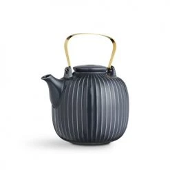 Kähler Design Théières Théière En Céramique Anthracite 1,2L