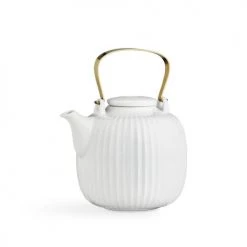 Kähler Design Théières Théière En Céramique Blanche 1,2L
