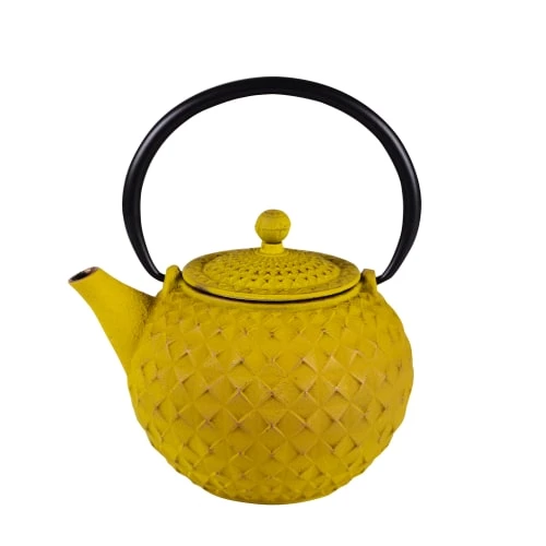 Trend'up Théières Théière En Fonte 1 L Avec Fitre Inox Jaune 3 Trend'up Théières Théière En Fonte 1 L Avec Fitre Inox Jaune