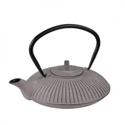 Table Passion Théières Théière En Fonte Avec Filtre Inox 0.8 L Striée Beige