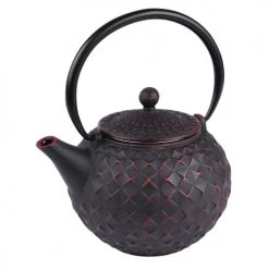 Table Passion Théières Théière En Fonte E Avec Filtre Inox 1 Litre Noir