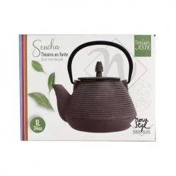 Novastyl Théières Théière En Fonte Grise 1L -saladiers et coupelles Soldes theiere en fonte grise 1l 2