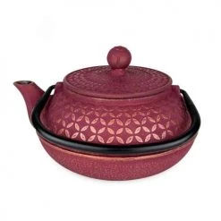 Aromandise Théières Théière En Fonte Rose 60ml -saladiers et coupelles Soldes theiere en fonte rose 60ml 2