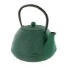 Aromandise Théières Théière En Fonte Vert émeraude 1,2L -saladiers et coupelles Soldes theiere en fonte vert emeraude 1 2l