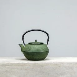 Novastyl Théières Théière En Fonte Verte 1,2L -saladiers et coupelles Soldes theiere en fonte verte 1 2l 2