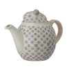 Bloomingville Théières Théière En Grès Gris -saladiers et coupelles Soldes theiere en gres gris