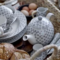 Bloomingville Théières Théière En Grès Gris -saladiers et coupelles Soldes theiere en gres gris 2