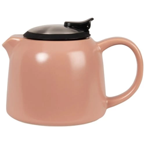 Maisons Du Monde Théières Théière En Grès Vieux Rose Et Métal Argenté 0.8L 3 Maisons Du Monde Théières Théière En Grès Vieux Rose Et Métal Argenté 0.8L