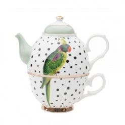 Yvonne Ellen Théières Théière En Porcelaine Perroquet 36cl