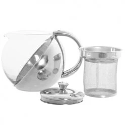 ITEM International Théières Théière En Verre Avec Infuseur En Acier Inoxydable 500 Ml -saladiers et coupelles Soldes theiere en verre avec infuseur en acier inoxydable 500 ml 2