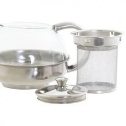 ITEM International Théières Théière En Verre Avec Infuseur En Acier Inoxydable 600 Ml -saladiers et coupelles Soldes theiere en verre avec infuseur en acier inoxydable 600 ml 2