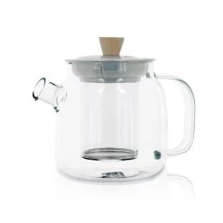 OGO Living Théières Théière En Verre Borosilicate Et Inox 550 Ml