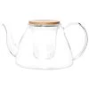 Maisons Du Monde Théières Théière En Verre Couvercle En Bambou 1.2L -saladiers et coupelles Soldes theiere en verre couvercle en bambou 1 2l 1000 6 27 225035 1