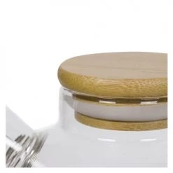 Aromandise Théières Théière En Verre Et Bambou 1L -saladiers et coupelles Soldes theiere en verre et bambou 1l 2